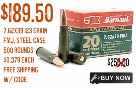 Barnaul 7.62×39 123 Grain Full Metal Jacket Sale deal Discount