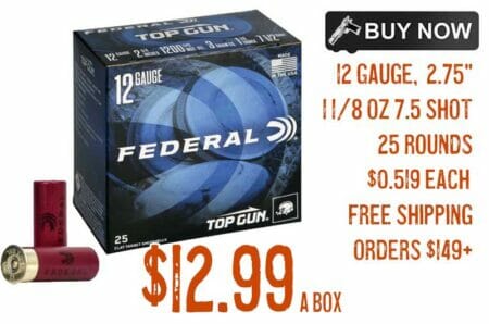 Federal Premium Top Gun 2.75" 1 1/8 Oz 7.5 Shot 12 Gauge Sale may2023