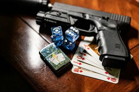 Glock 19 Playing Cards Dice Lighter