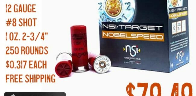 Nobel Sport Target Nobel Speed 12 Gauge 8 Shot 1 oz sale deal discount aaa