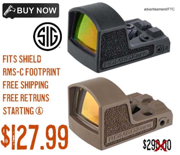 Sig Sauer Romeo Zero Reflex 3&6 MOA Red Dot Sights Sale Deals discounts octber2023