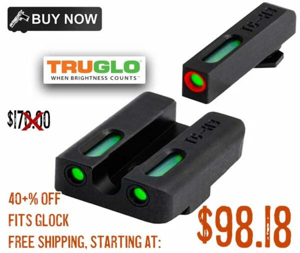 TRUGLO TFX Pro Tritium and Fiber Optic Xtreme Handgun Sights for Glock Pistols Sale deals Discount