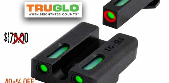 TRUGLO TFX Pro Tritium and Fiber Optic Xtreme Handgun Sights for Glock Pistols Sale deals Discount