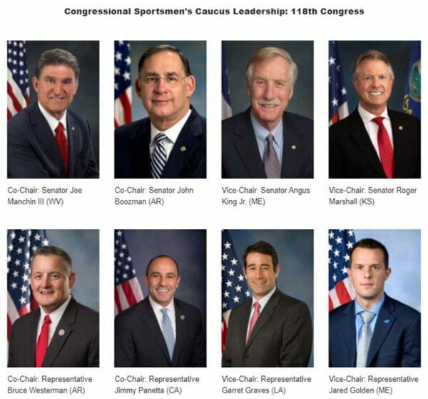 Congressional Sportsmen's Caucus Leadership 118th Congress