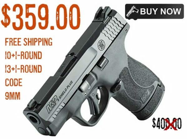 Smith & Wesson M&P9 Shield Plus Night Sights deal jan2023