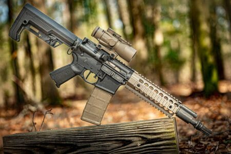 Spikes Tactical Piston AR 15 SBR with MFT Battlelink Stock