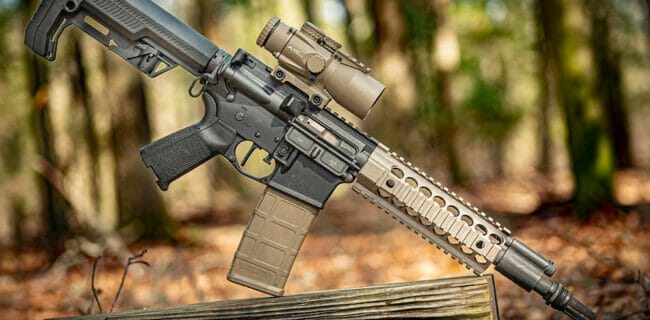 Spikes Tactical Piston AR 15 SBR with MFT Battlelink Stock