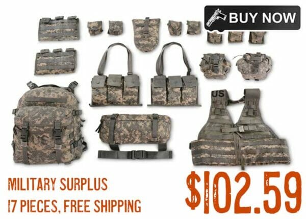 U.S. Mil Surplus ACU MOLLE Rifleman's Set, 17 Pieces sale deal disocunt