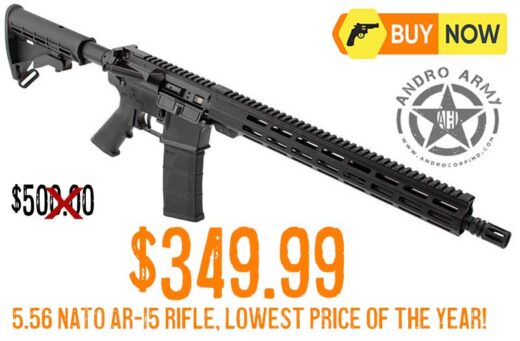 Andro Corp Industries ACI-15 5.56 Bravo AR-15 Rifle lowest price nov2025