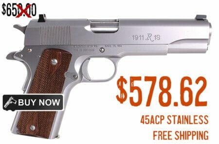 Remington 1911 R1 45Acp Stainless Steel Pistol sale deal discount