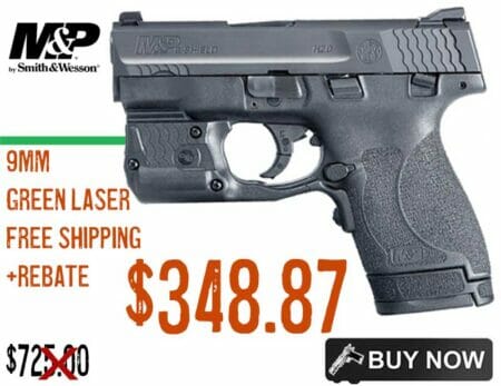 SMITH & WESSON M&P9 SHIELD M2.0 Green Laser Light COMBO