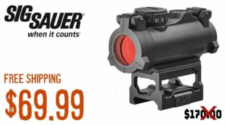 Sig Sauer ROMEO-MSR 1x20mm 2 MOA Compact Red Dot Sight SOR72001 april2023