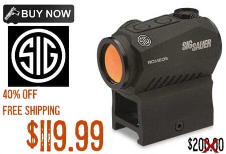 Sig Sauer Romeo5 SOR52001 1X20Mm Compact 2 MOA Red Dot Sight jan2023