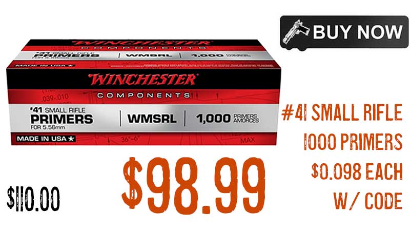 Winchester #41 Small Rifle Primer For 5.56mm 1,000/Box