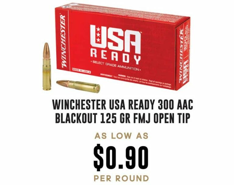 Winchester USA Ready 300AAC Blackout Ammo Cheap as 0.90 Each FREE S&H