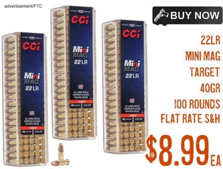 CCI 22 LR Mini Mag Target 40Gr Deal Sale Discount april2024