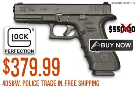 Glock 22 Gen4, Semi-Automatic .40 S&W Police TradeIn Deal dec2023