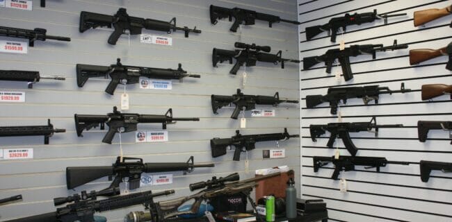 Far-fetched? Who knows what will be available to the military and law enforcement in 100 years,  and what it means to “the people” of the Second Amendment if the government can deny future technology because it’s “dangerous and unusual,”  and not “in common use”? (Smithsonian Institution/PD)
