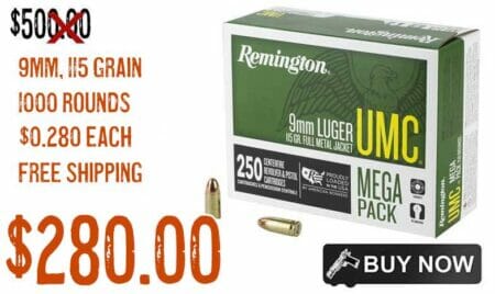 Remington 9mm UMC 115Gr FMJ Mega Pack 1000rnds Sale june2023