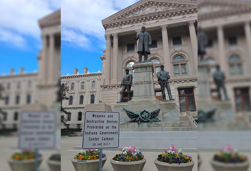 In â€œpro-Second Amendment,â€ Republican-dominated Indiana...? (Photo: Maureen Codrea)