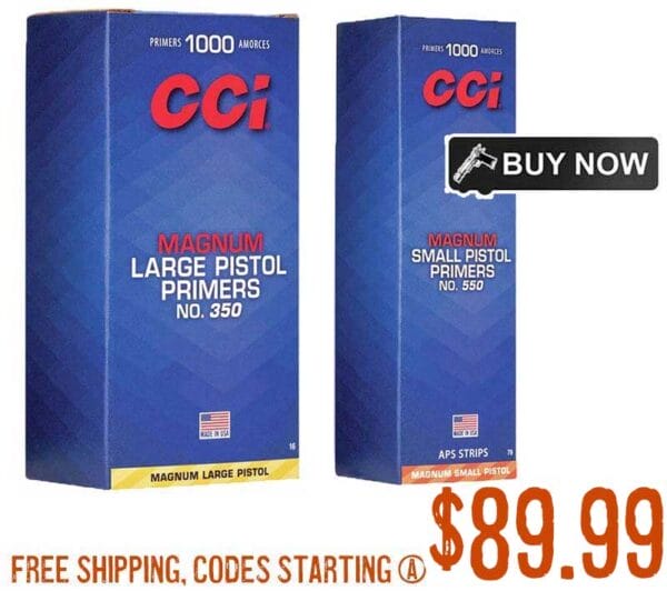 CCI Magnum Pistol Primers Sale oct2023