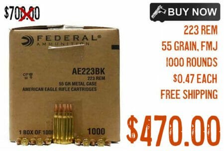 Federal American Eagle 223Rem 55Gr FMJ Bereli june2023bbb