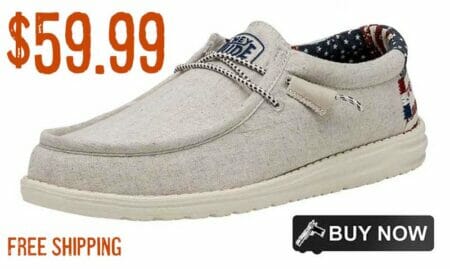 Hey Dude Men's Wally Patriotic Casual Shoes