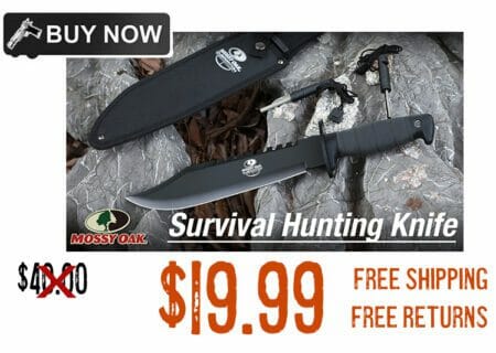 Mossy Oak Tactical Bowie Knife sale deal discount