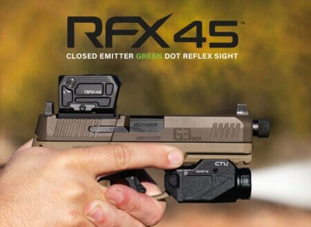 Viridian’s RFX45 Closed Emitter Green Dot Optic Now Shipping