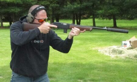 Tony Grandinetti of Netti Ammo shooting the new Henry Homesteader