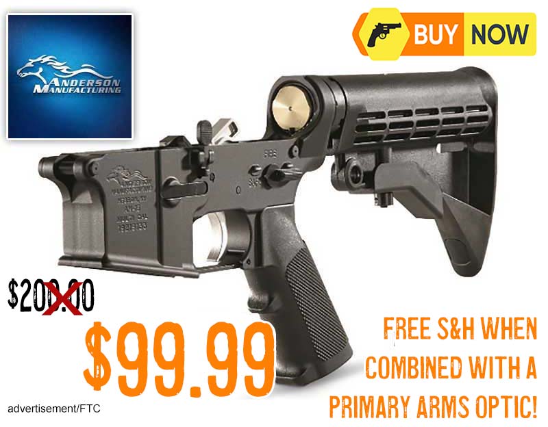 Anderson AR-15 Complete Assembled AR Lower lowest price ever april2025