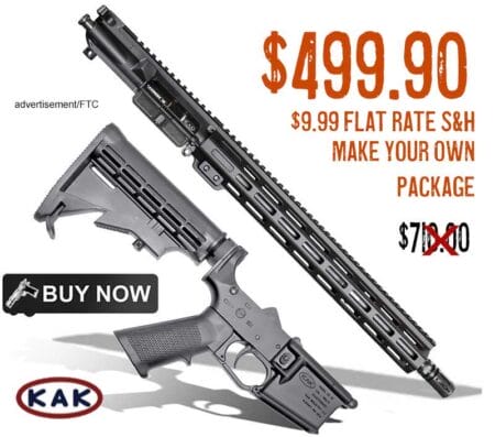 KAK 5.56 Rifle Package, KAK Complete AR15 Upper & KF-15 Forged Lower aug2023