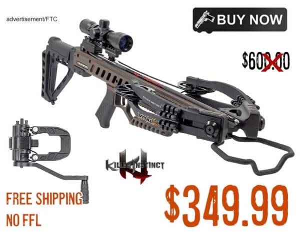 Killer Instinct Vital X 405 FPS Crossbow Package sale deal discount