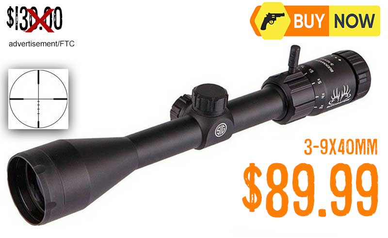 Sig Sauer Buckmasters BDC 3-9X40mm SFP Riflescope Sale april2025