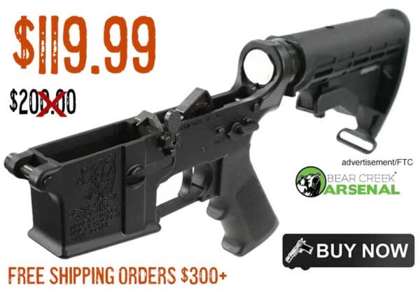 Bear Creek BC-15 Multi-Caliber Complete AR Lower best price