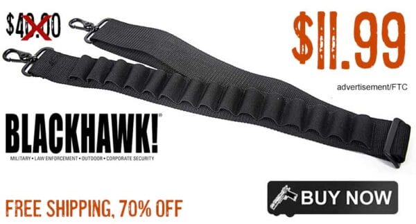 Blackhawk 15 Round Shotgun Shell Sling sale deal discount