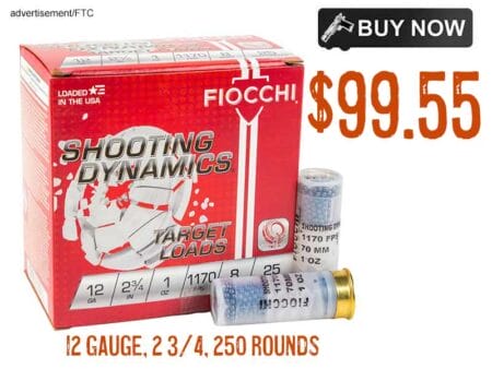 Fiocchi Shooting Dynamics 12 GA 2.75 250 rd Case lowest price jan2024