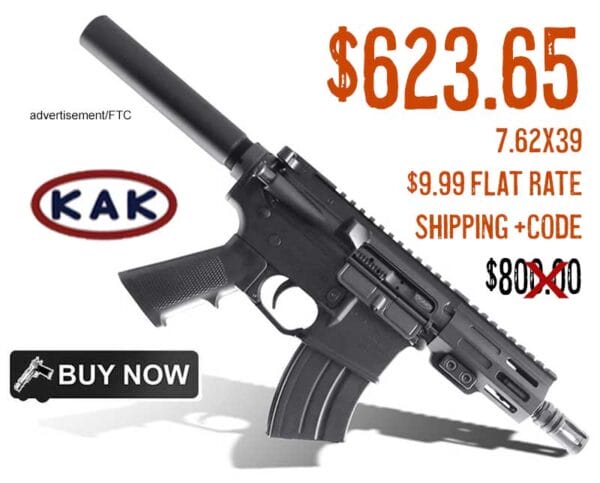 KAK K15 AR15 7.62x39 Pistol sale deal discount