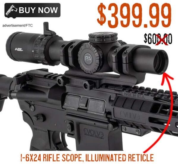Primary Arms GLx 1-6x24 FFP Rifle Scope Illuminated Reticle low price sale