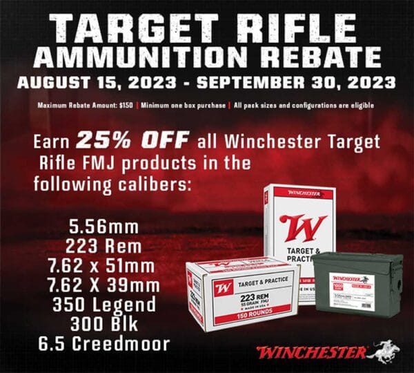 Winchester Rebate Sept 30th, 2023