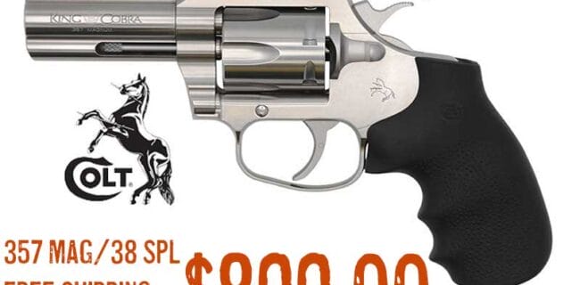 COLT King Cobra 357 Revolver lowest price sale nov2023