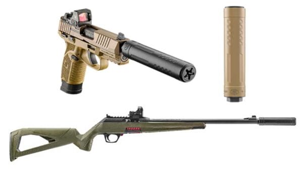 FN’s Catch 22 Ti Rimfire Suppressor Product Placement