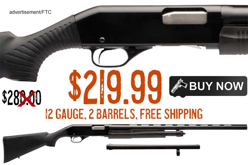 STEVENS 320 Field & Security Combo 12 Gauge Pump Shotgun low price sake deal discount