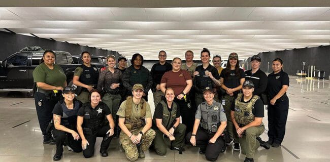 A Girl & A Gun's ‘Back the Women in Blue’ presented by GLOCK took place October 25-27, 2023, for 19 female commissioned officers from 9 states, including 11 county agencies, and 9 municipalities and university departments.