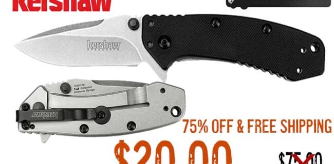 Kershaw Cryo Folding Drop Point Blade Knife lowest price