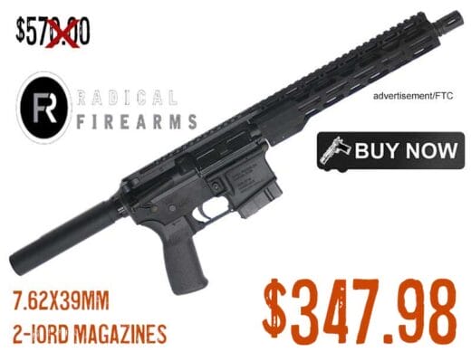 Radical Firearms RF-15 7.62x39mm Pistol 2-10rd Mags lowest price