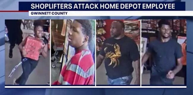 Two adults and two teenagers formed an “aggressive” shoplifting team that hit a Home Depot in GA