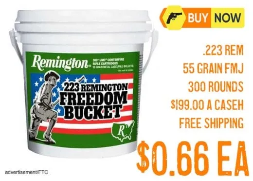 Remington UMC .223 Rem, 55 Grain FMJ 300 Round Bucket lowest price april2025