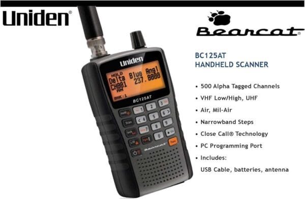 Uniden Bearcat BC125AT Police Radio Scanner