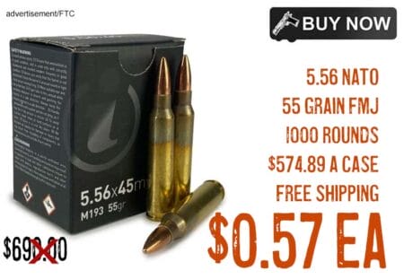 Fiocchi .223 Remington Ammunition 55Gr FMJ Bulk 223 Ammo 500 Round Box -  M+M Industries